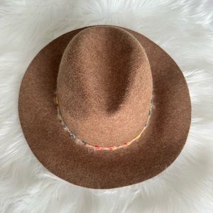 Zara 100% Wool Felt Hat - Brown